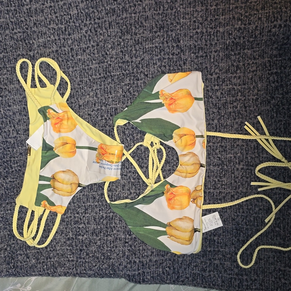 New San lorenzo swimwear bottom and top Reversible  Small